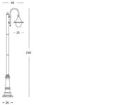 Lampada Palo Alto da Giardino E27 60W in Alluminio Sovil Nero