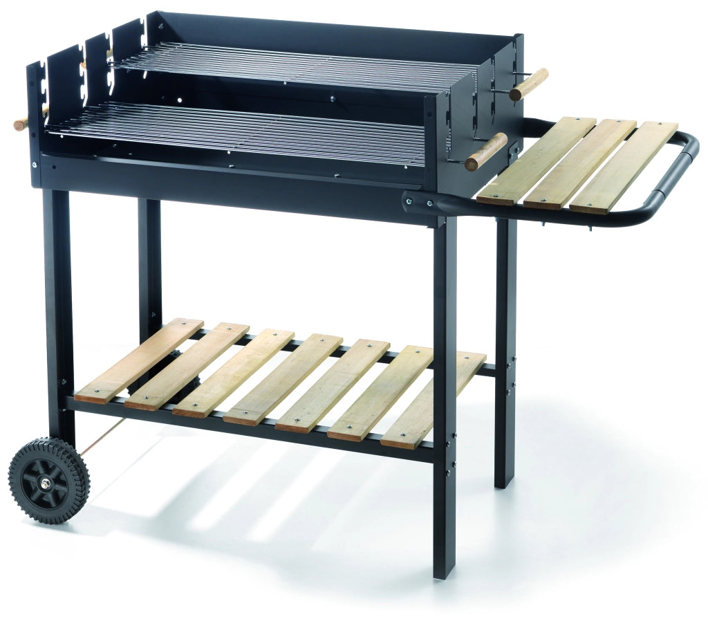 Ompagrill BARBECUE 70-47 ECO doppia griglia acciaio cromato cm. 70x45x72 h