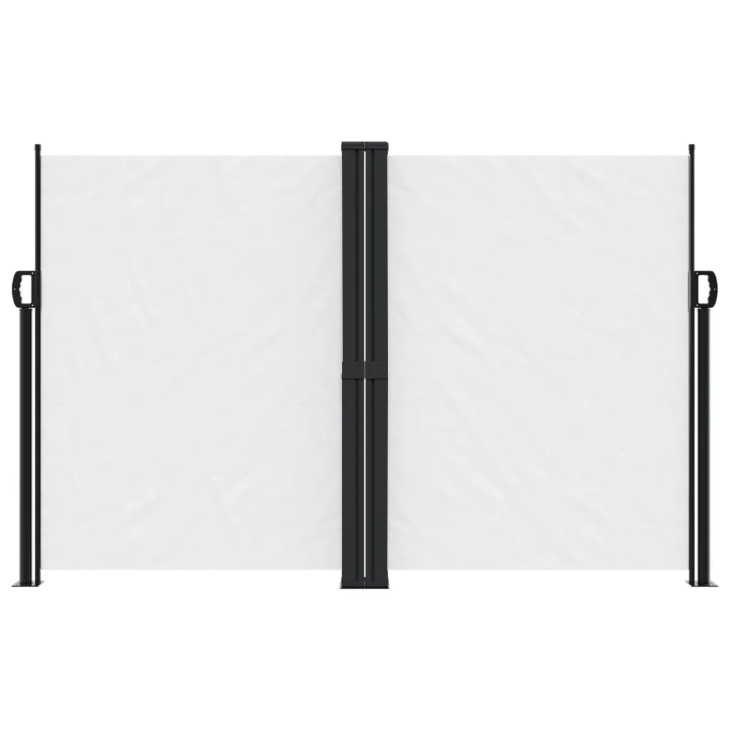 Tenda da Sole Laterale Retrattile-Tenda parasole per balcone per giardino Bianca 160x1000 cm