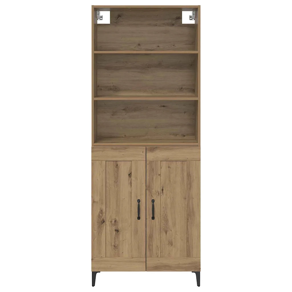 Credenza 2 pz rovere artigianale 69,5 x 34 x 180 cm 3403590