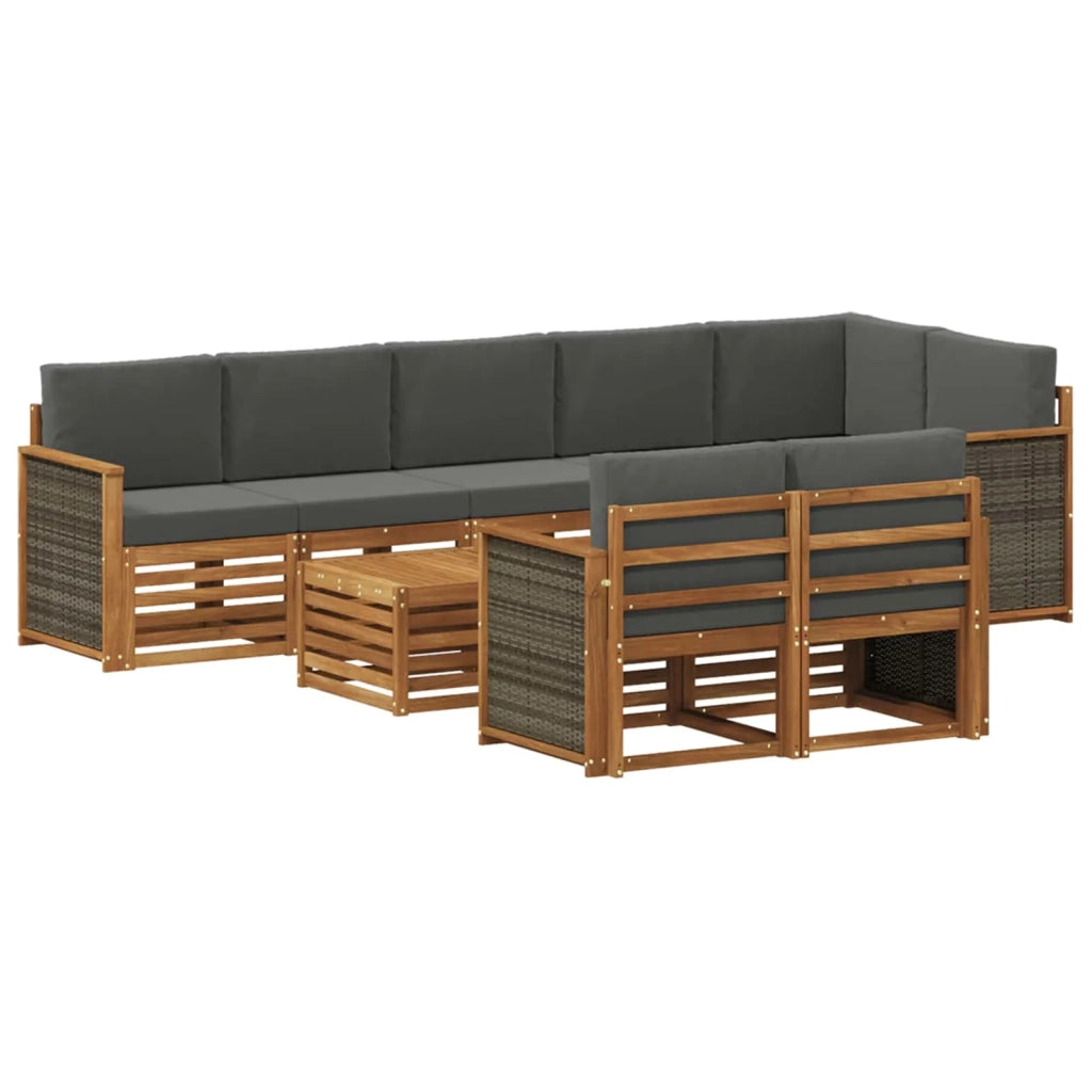 Set divani Legno di Acacia Massello 3384528