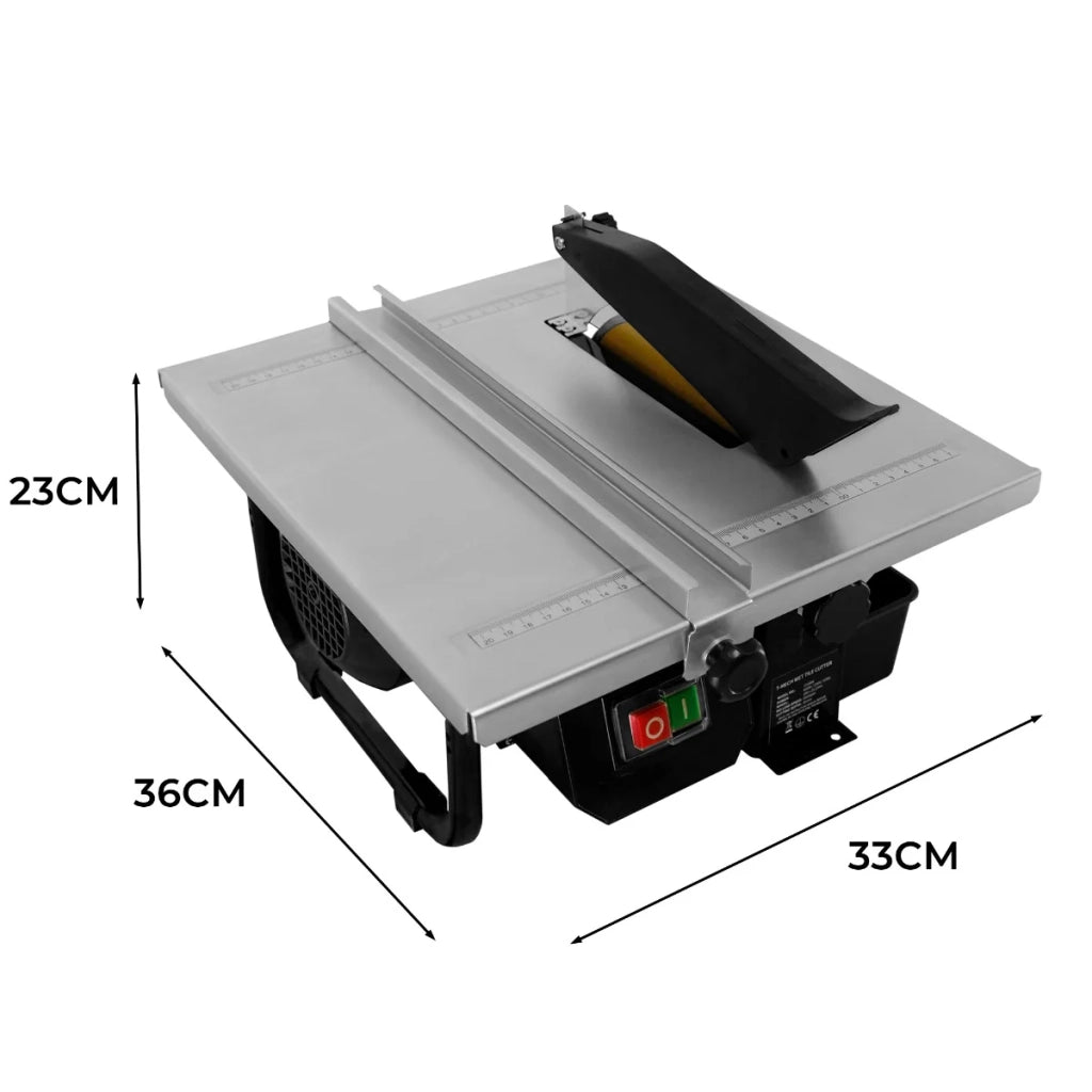 Tagliapiastrelle idraulico da tavolo elettrico 600W 230V 180mm lama diamantata per taglio