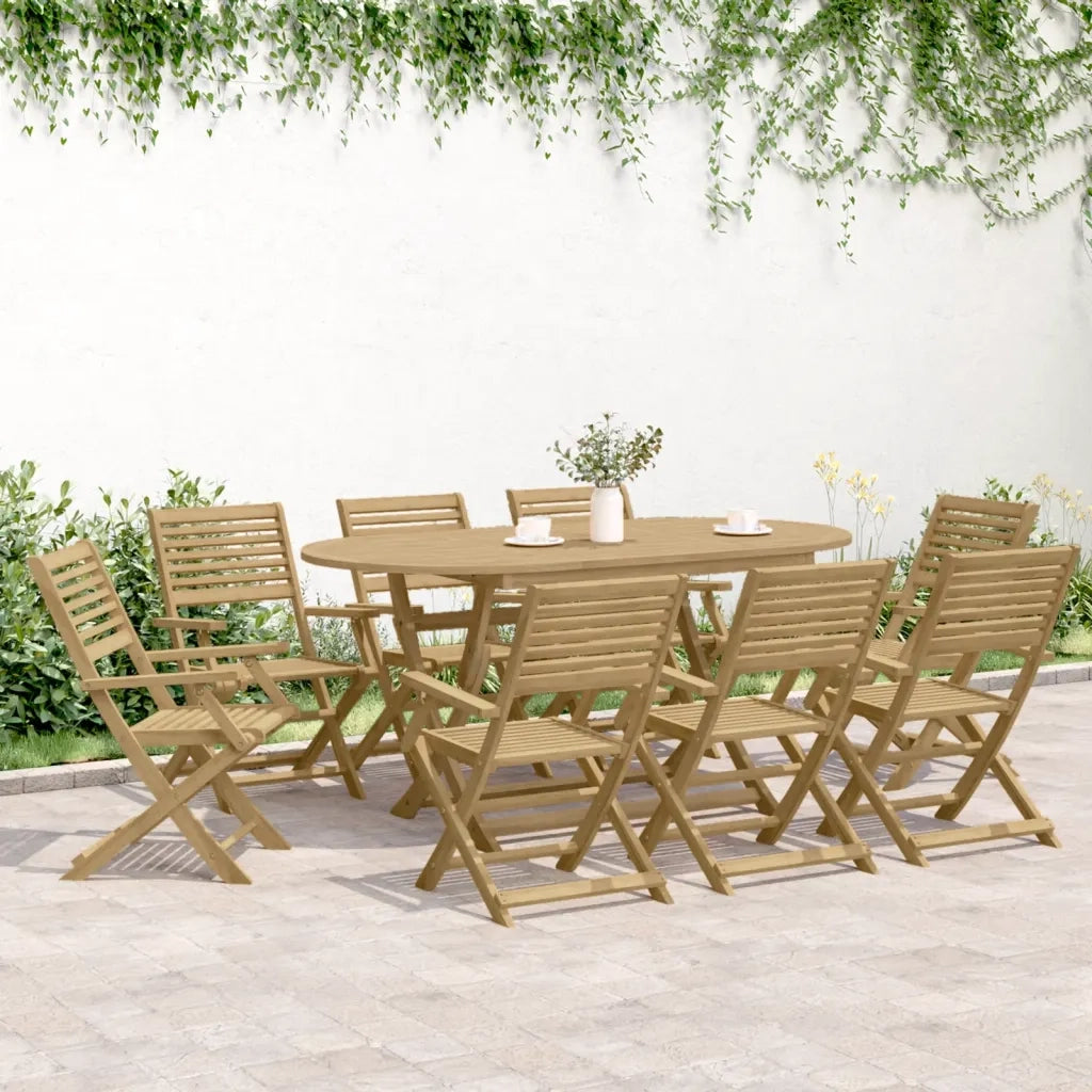 Sedie Giardino Pieghevoli 6 pz | Sedie da Esterno 54,5x61,5x86,5 cm Massello Acacia