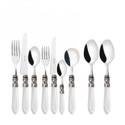 ALADDIN Ghiera Argento Anticato, Posate Set 44 Pz, Scatola