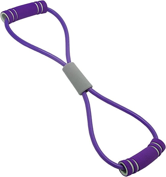 Cintura di allungamento 8-vita per allenamento di forza - PVC - Cintura elastica multiforme per allungamento di braccio, spalla e gamba