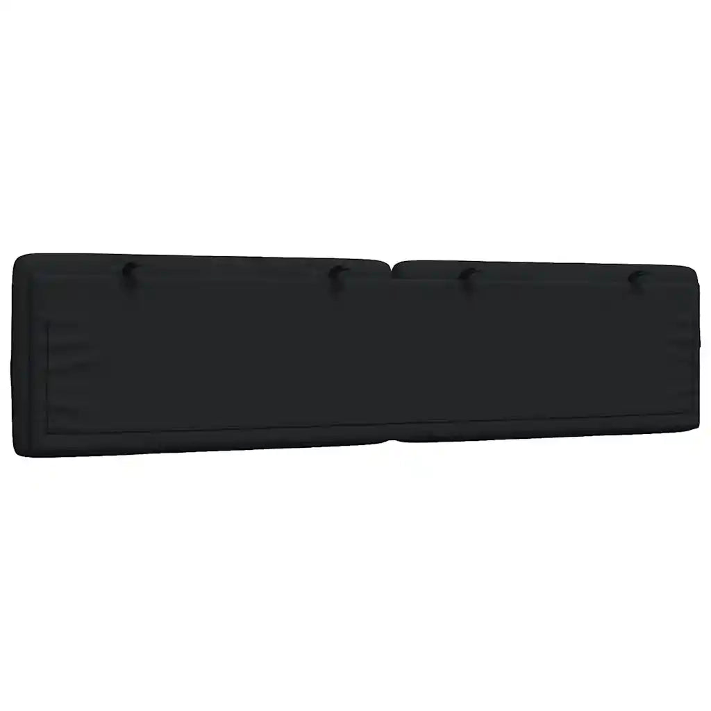 Cuscino Testiera-Cuscino per Testiera Nero 200 cm in Tessuto