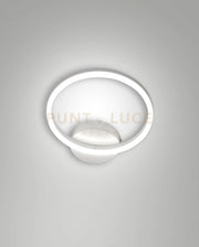 GIOTTO APPLIQUE BIANCA D.30cm  LED 3000K - 18W - 1890 lm DIMMERABILE 1 LUCE C/ACCES. SMART