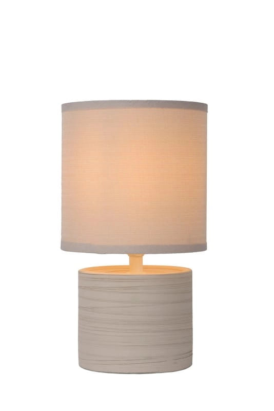 Lampada da tavolo Lucide Greasby crema E14 40W 26cm