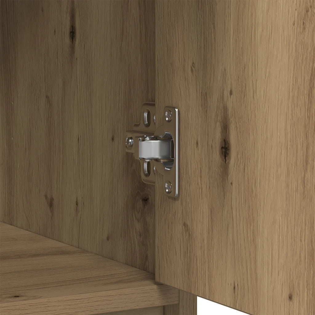 vidaXL Credenza con Cassetti e Ante Rovere Artigianale 73x31x90 cm