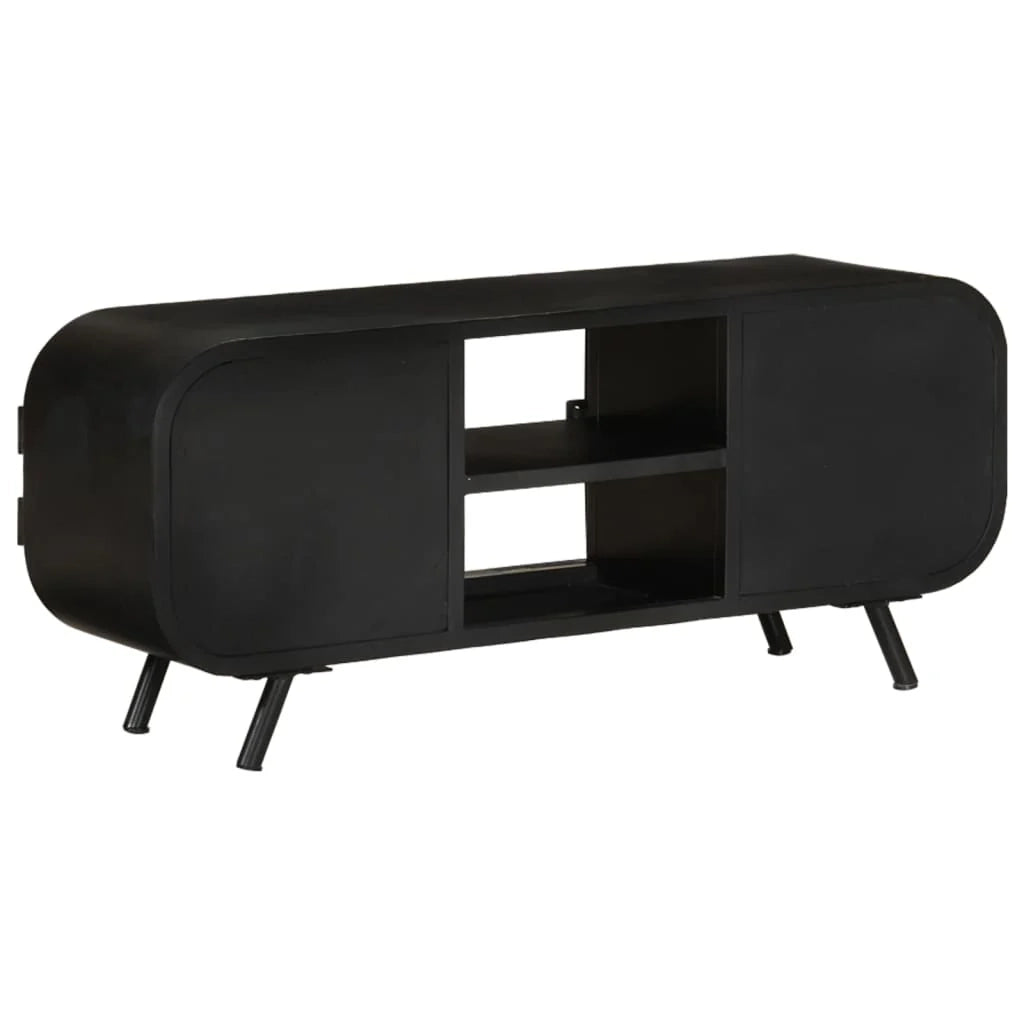 Mobile TV multimediale scaffale TV mobile TV sala da pranzo soggiorno camera da letto 110 x 30 x 45 cm legno massello di recupero marrone 02_0025745