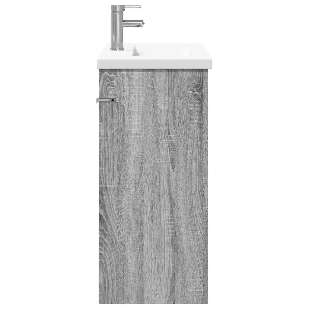Set di mobili per il bagno Sonoma grigio 81 x 40 x 84,5 cm 3404271