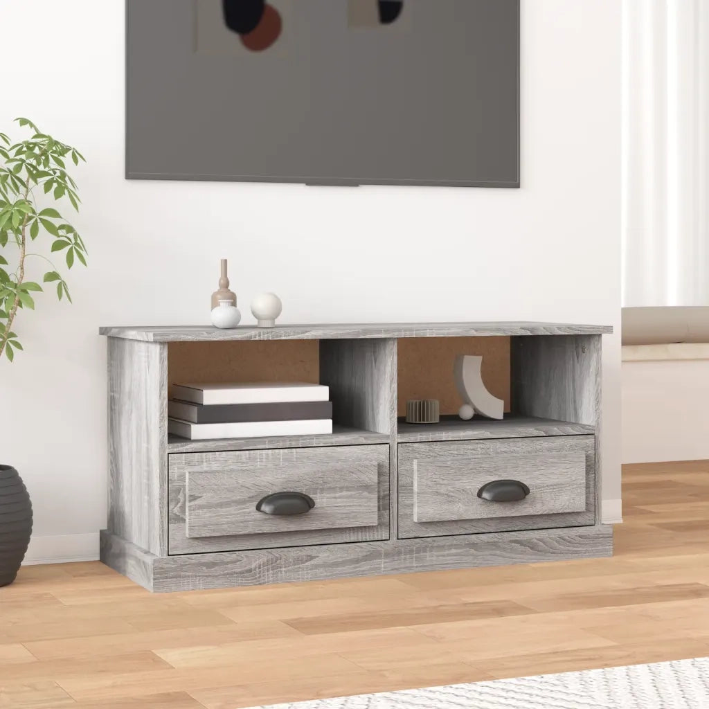 Mobile TV | Armadietto TV | Mobile Porta TV Grigio Sonoma 93x35,5x45 cm in Legno Multistrato