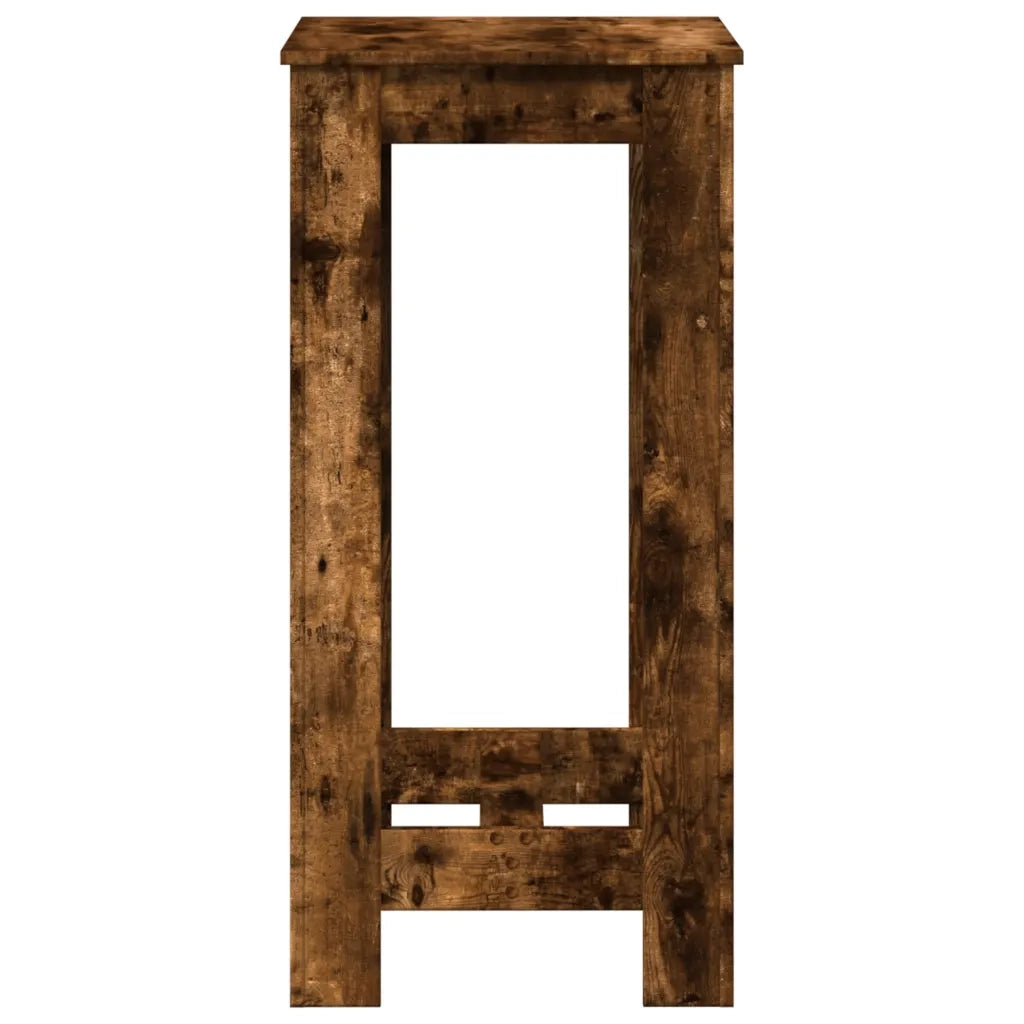 Tavolo da Bar Rovere Fumo 51x50x103,5 cm in Legno Multistrato 854404