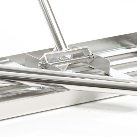 Rastrello livellante acciaio inox con manico incl. Taglia XL Livellatore prato Livellamento