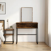 Tavolo da Trucco con lo scaffale Rovere Fumo 81 x 40 x 131 cm 8007691