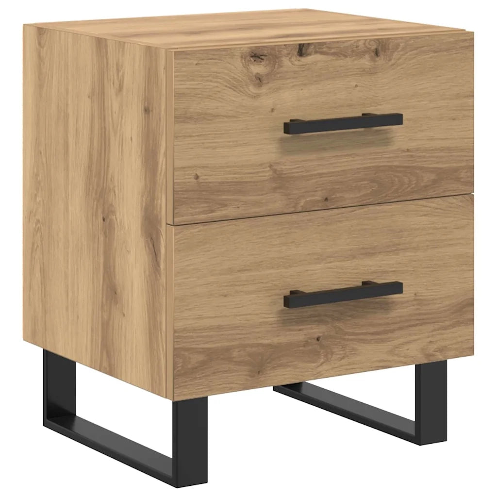 Armadio da Notte 2 pcs Rovere artigianale 40 x 35 x 47,5 cm 882061