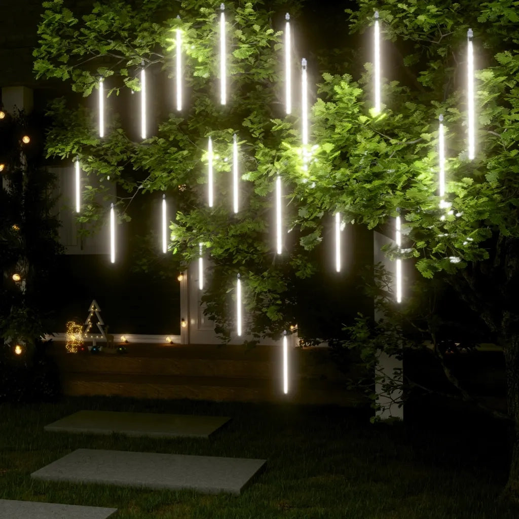 Luci Meteoriche 20pz 30cm Bianco Freddo 480 LED Interni Esterni 328549