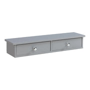 Scaffale dal design senza tempo per soggiorno/camera da letto mobiletto portaoggetti da parete 10 x 60 x 15 cm grigio chiaro 03_0011246