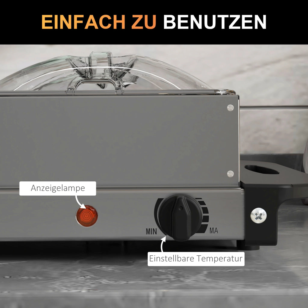 Scaldavivande Elettrico 2in1 ¨C Xylo ¨C 6,8L 300W Acciaio Inossidabile Argento