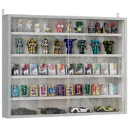 Libreria a muro con ante ¨C zephmum ¨C grigio 80x60x9.5 cm