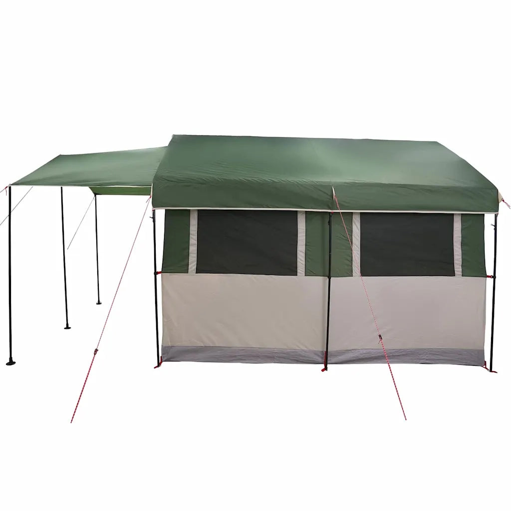 Tenda familiare per 4 persone Verde e Bianco 324 x 255 x 230 cm