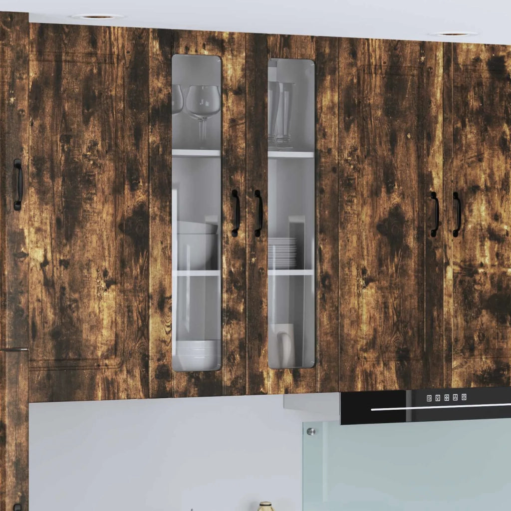 Pensile cucina con porta Lucca Rovere Fumo 60 x 31 x 100 cm 885180