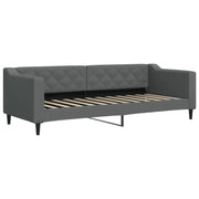 Letto singolo | Letto per adulti | Letto da Giorno Grigio Scuro 80x200 cm in Tessuto