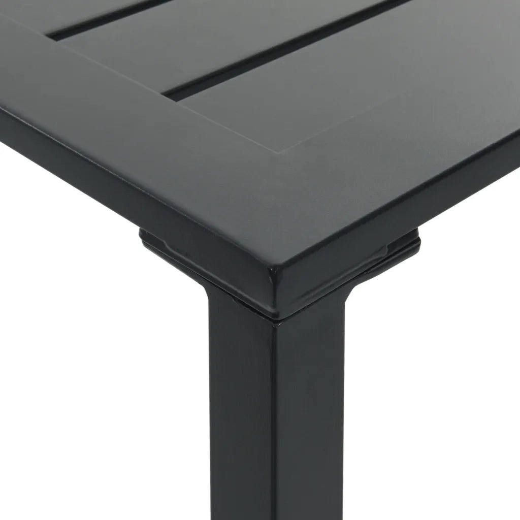 Tavolo da Bar Nero 50x50x110 cm in Acciaio Verniciato a Polvere 4009267