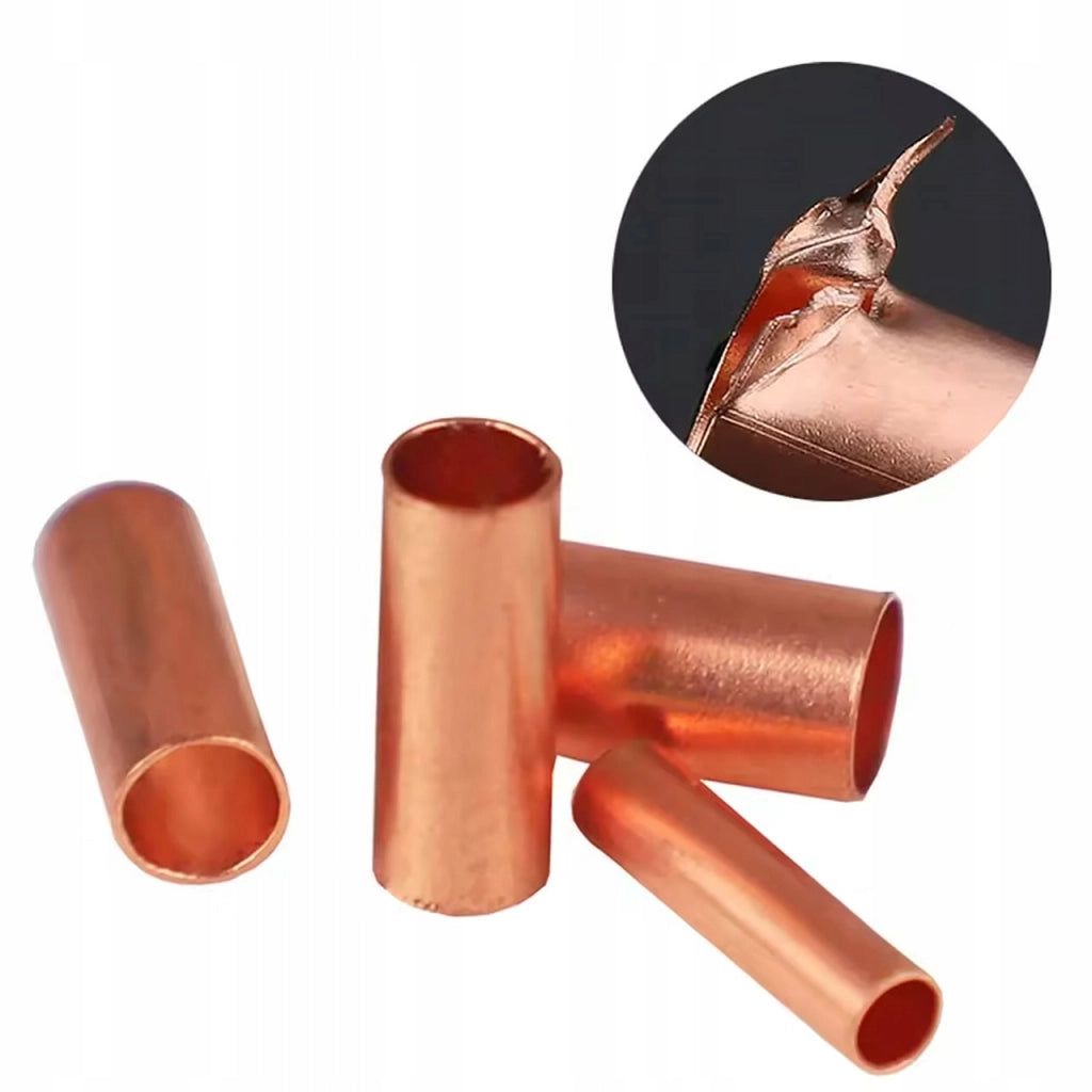 Tubi di Rame GT250 – Set 250 Pezzi | 2–22 mm² | Per Saldatura e Crimpatura | Elettricità, Industria, Auto
