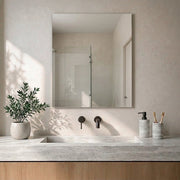 Specchio bagno 60x70 cm reversibile a filo lucido