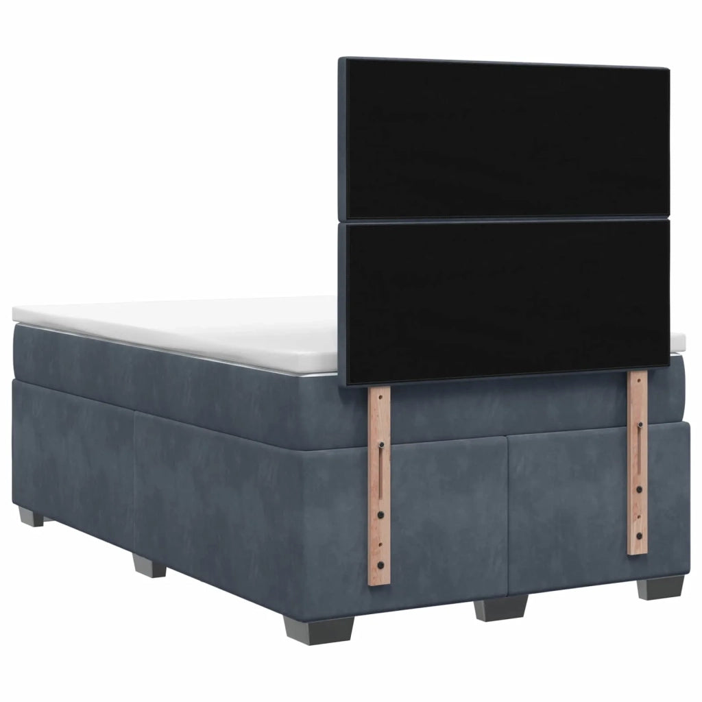 Letto box spring con materasso Grigio Scuro 120 x 200 cm 3453615