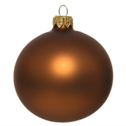 Box Da 6 Palline Di Natale Cannella Opaca 8 Cm