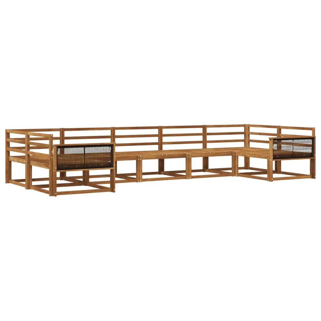 Set di divani da esterno 7 pcs Naturale 3382862