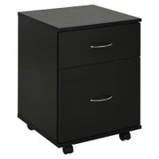 Cassettiera a Rotelle da Ufficio Salvaspazio in Legno, 41x39x58cm, Nero