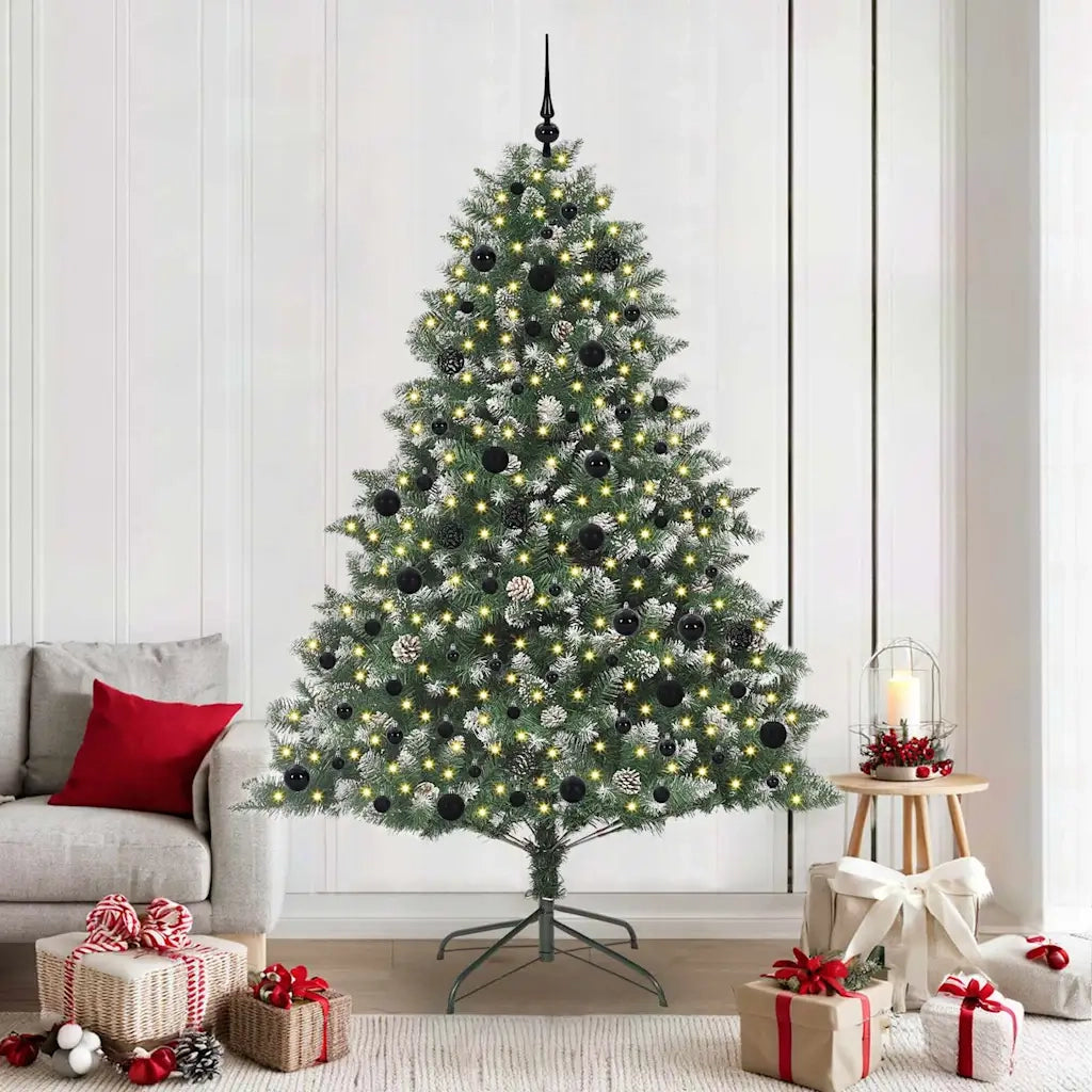 Albero di Natale | Decorazioni natalizie artificiale con 300 LED Verde 210 cm