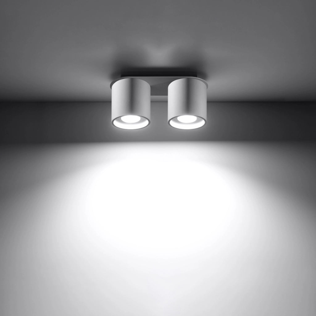 Faretto soffitto RONDEO 2 luci bianco GU10 PureLume