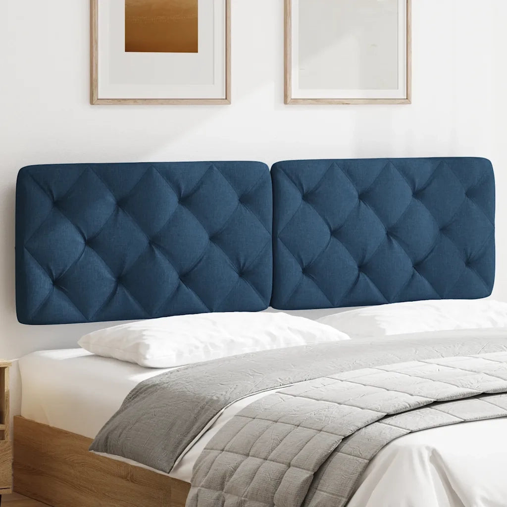 Cuscino Testiera-Cuscino per Testiera Blu 180 cm in Tessuto