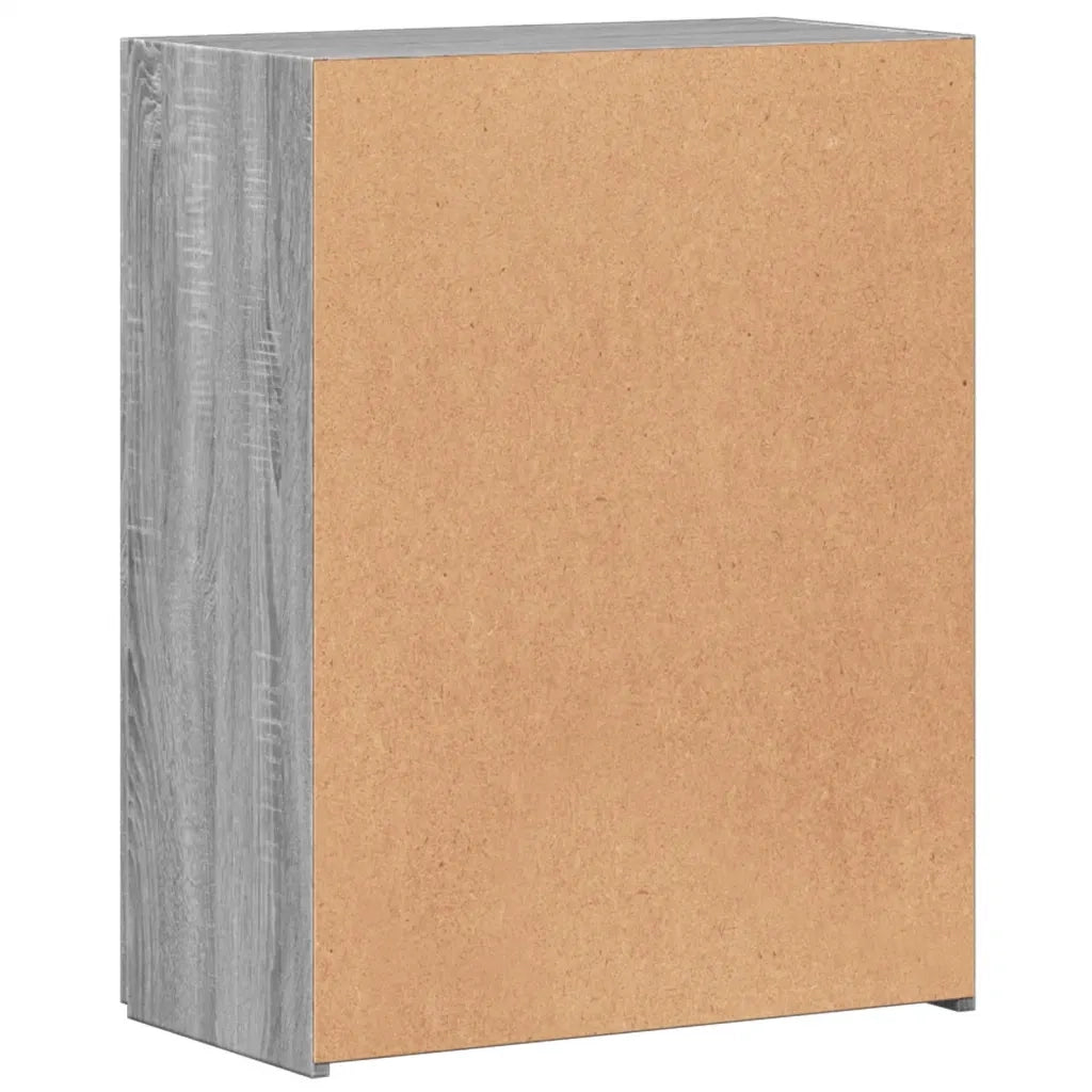 Schedario Grigio Sonoma 60x32x77,5 cm in Legno Multistrato 840770