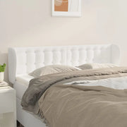 Testiera ad Orecchio-Testata con Orecchie Bianca 147x23x78/88 cm in Similpelle 611476