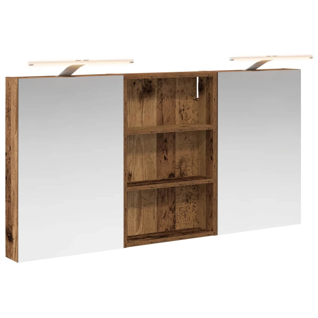 Set di Armadi da Bagno con porta 3 pcs 120 x 10,5 x 60,5 cm 3403742