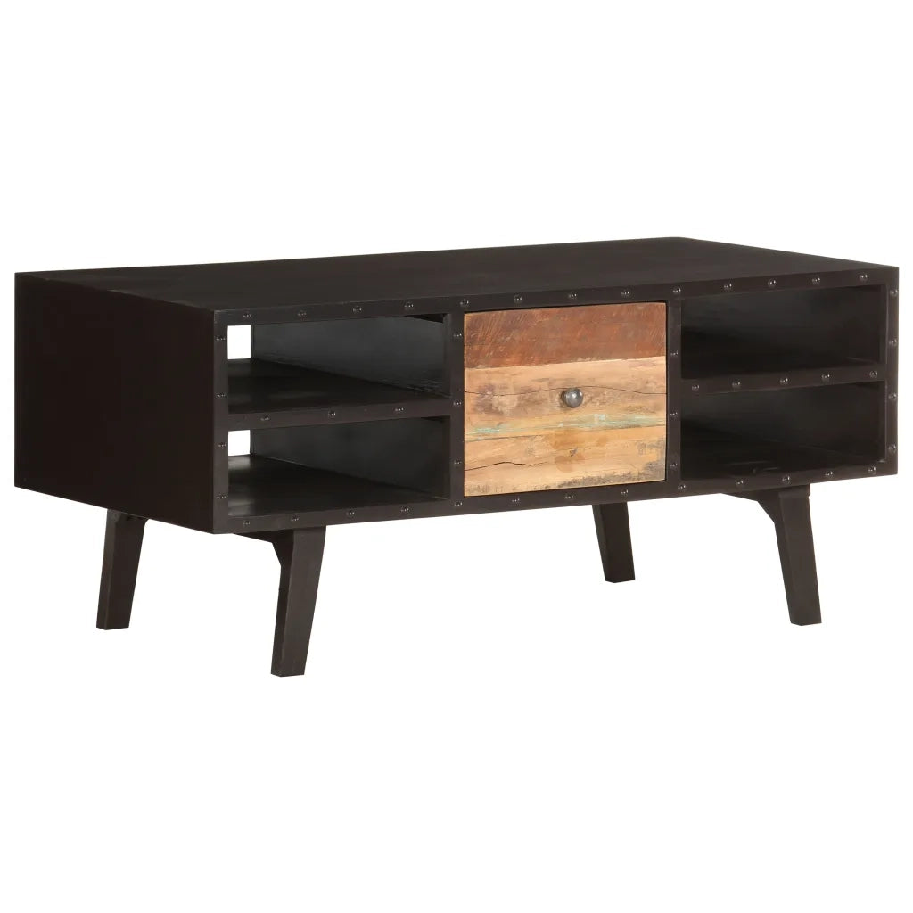Tavolino da salotto | Tavolino da caff¨¨ | Tavolino da Soggiorno 100x50x45 cm in Legno Massello di Recupero