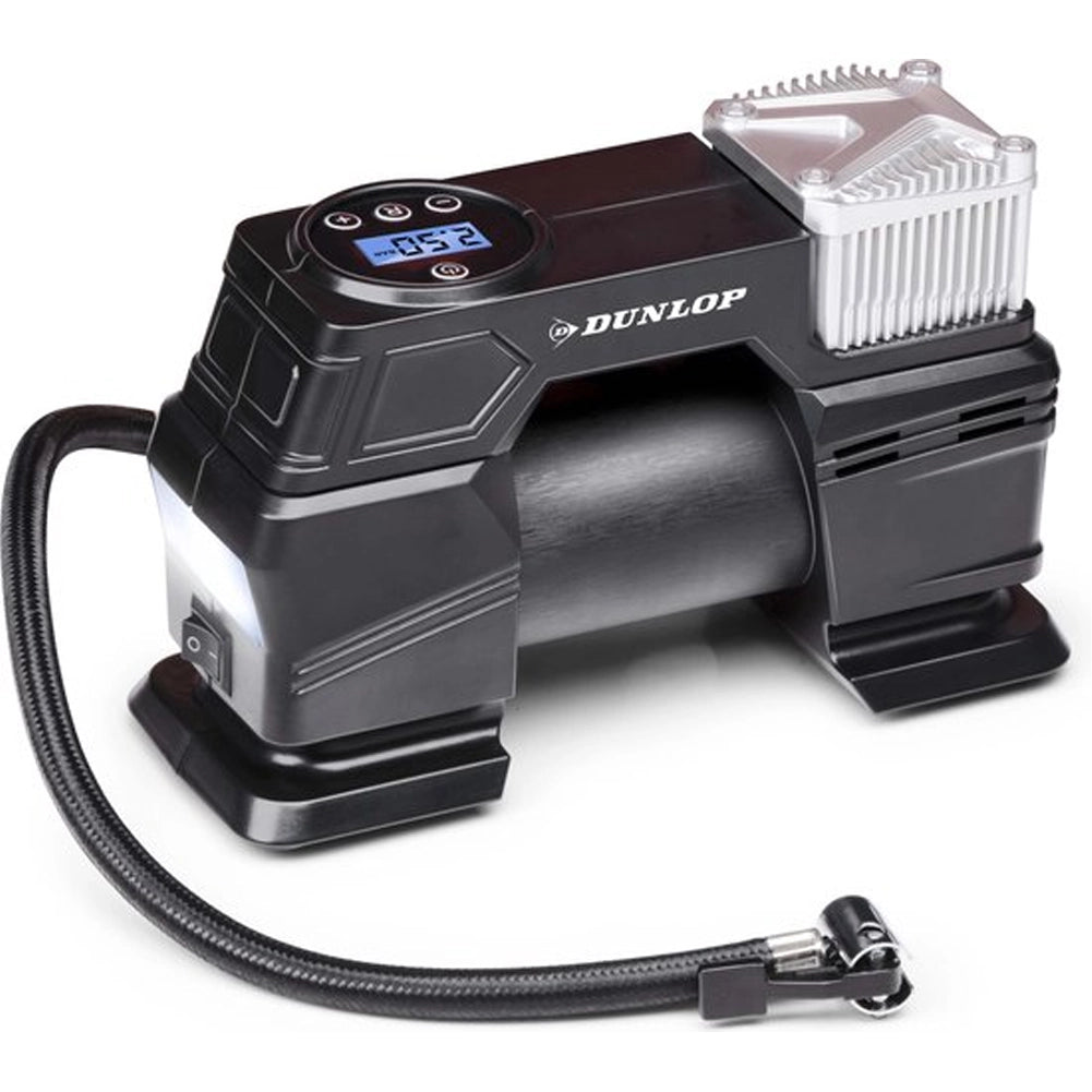 Compressore Aria Digitale Dunlop Gonfiatore per Pneumatici con Display LED 150PSI-10Bar