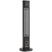 Stufa a infrarossi 2000 W in carbonio; da pavimento con telecomando; 8 livelli; timer; nero