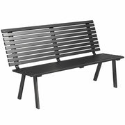 Panchina da giardino 3 posti ¨C zephmum ¨C metallo, 154x68x88 cm