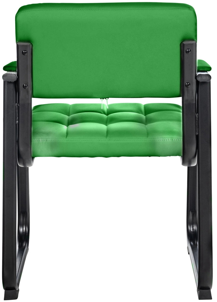 Sedia Visitatore Canada B in Similpelle verde