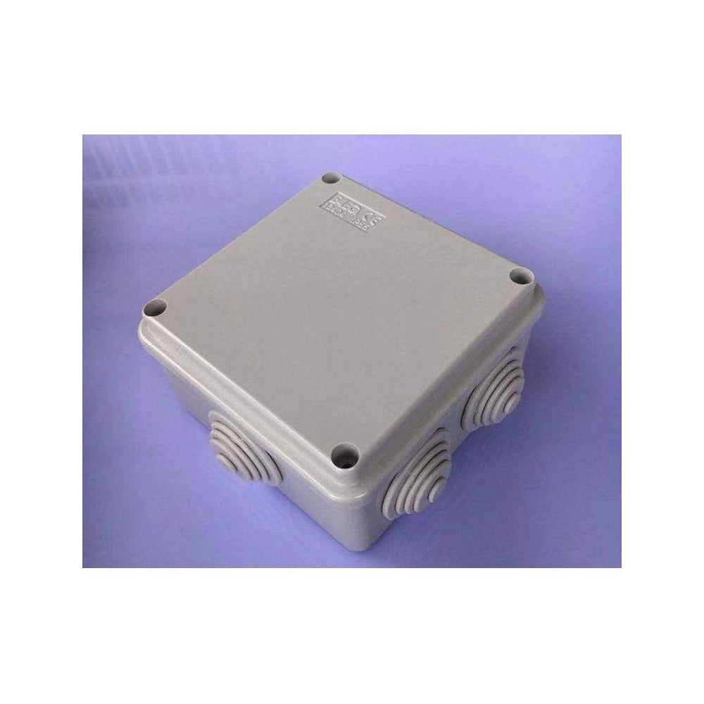 Trade Shop - Scatola Stagna Di Derivazione Passacavi Coperchio Con Viti 100x100x50mm Ip55 -