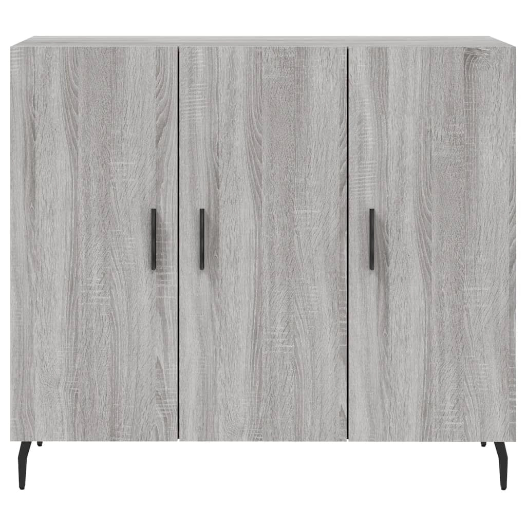 Buffet credenza cassettiera armadio mobile contenitore organizer cucina soggiorno salotto Sonoma 90 x 34 x 80 cm legno ingegnerizzato grigio 02_0036551
