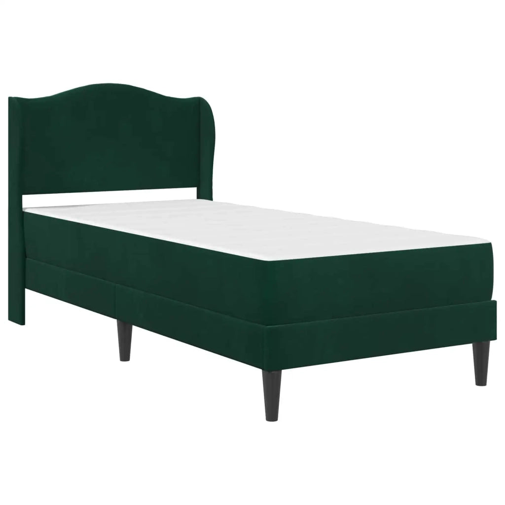 Struttura del letto-Giroletto Verde Scuro 100 x 200 cm Velluto 676774