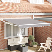 Tenda Retrattile Manuale  Grigio Chiaro 3m x 2.5m