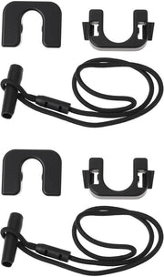 Set di assorbimento shock per bagagli 2x - Beugel 799655821R - Corda in nylon - Nero - 42 cm - Resistenti allo shock - Bagagenet